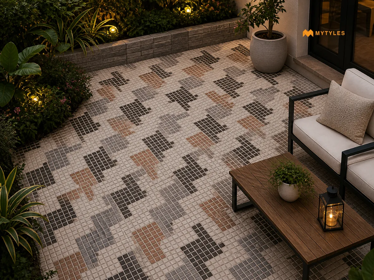 Digital Parking Tile in Garden